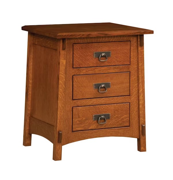 San Marino Three-Drawer Nightstand